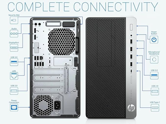 HP ProDesk 600G4 Tower Desktop Computer | Intel i7-8700 (3.4) | 16GB DDR4 RAM | 1TB SSD Solid State | Wi-Fi 5G + Bluetooth | Windows 11 Professional | Home or Office PC (Renewed) - Image 4