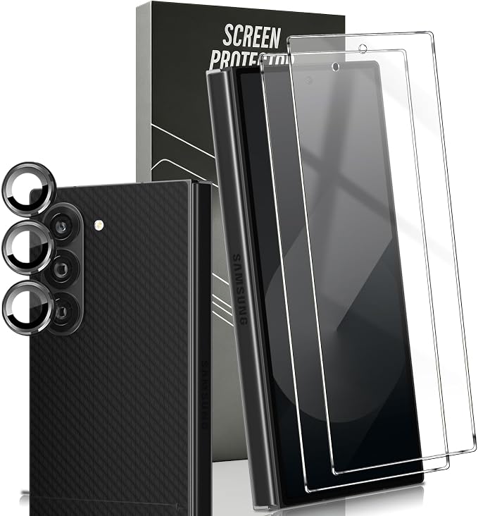 2 Pack Outer Tempered Glass for Samsung Galaxy Z Fold 6 5G Screen Protector by Unknown