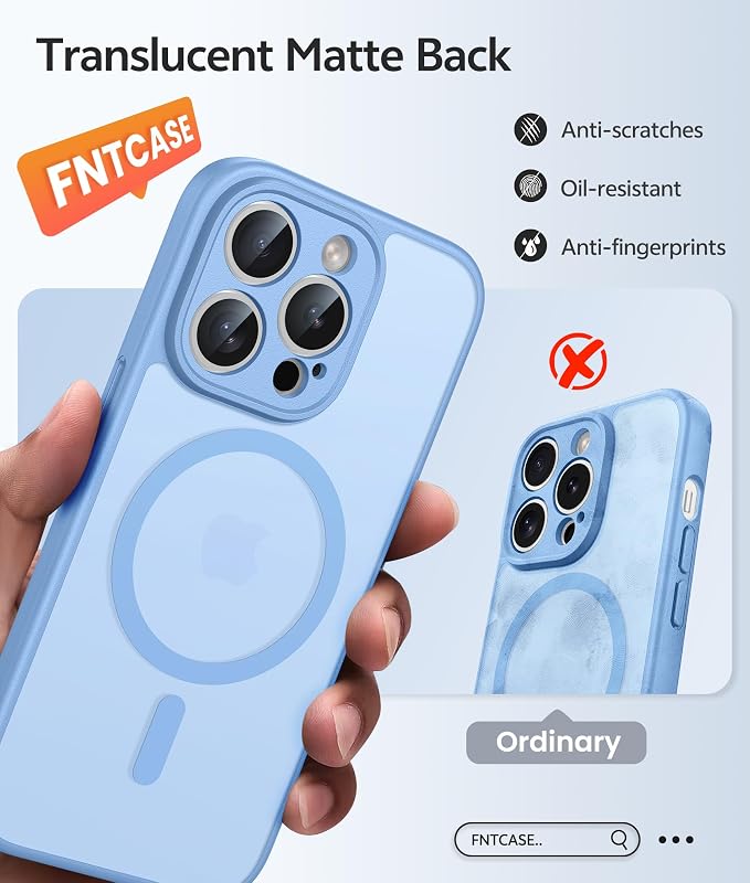 FNTCASE for iPhone 14 Pro Case: Translucent Matte Cases - Image 6