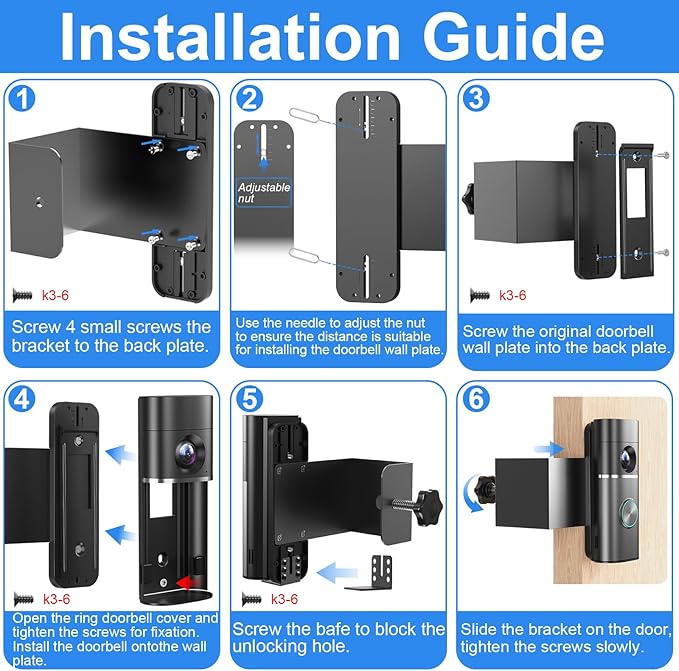 Anti-Theft Doorbell Mount Compatible - Image 6