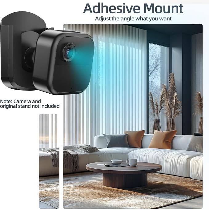 3 Pack Blink Camera No Drilling No Screws Wall Mount Bracket, Adhesive Blink - Image 3