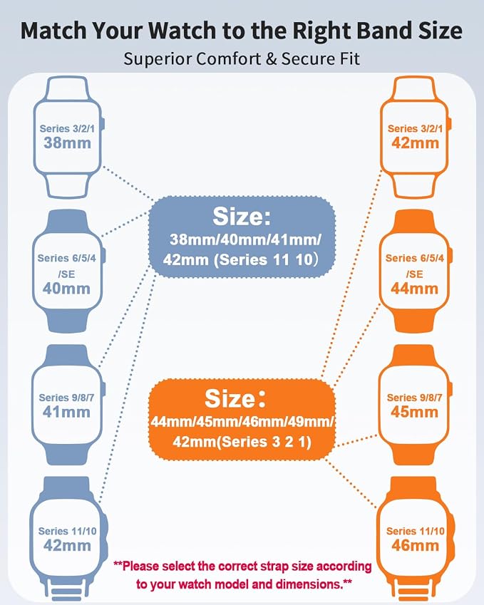 Stretchy Band Compatible with Apple Watch Bands 40mm 38mm 41mm 42mm 44mm 45mm - Image 9