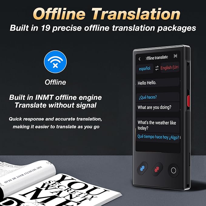 Language Translator Device 2025, AI & ChatGPT & No WiFi Needed, Real-Time Two - Image 4