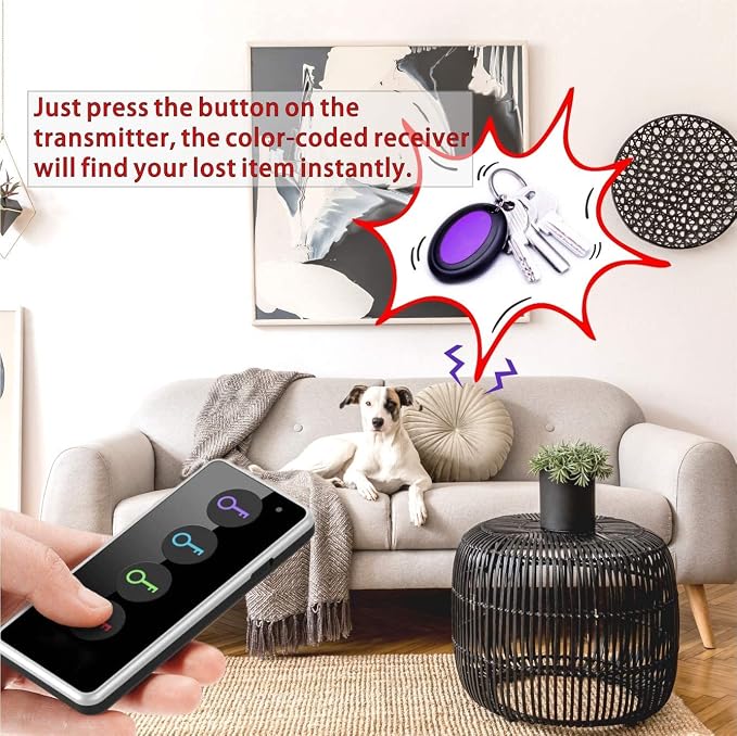 Reyke Key Finder, 80dB+ RF Item Locator Tags - Image 3