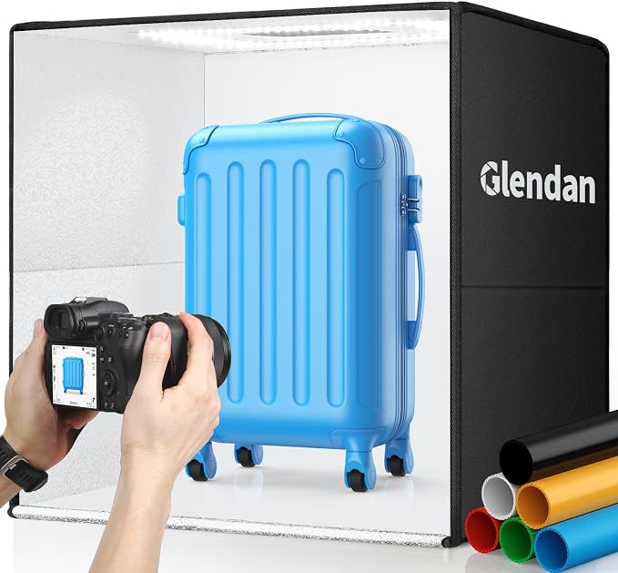 Glendan 24"x24" Light Box Photography, Large Photo Light Box by Glendan