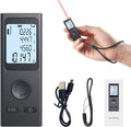 Laser Measure, Mini Laser Distance Meter 131Ft USB Charging LCD Backlight by WANLUTECH