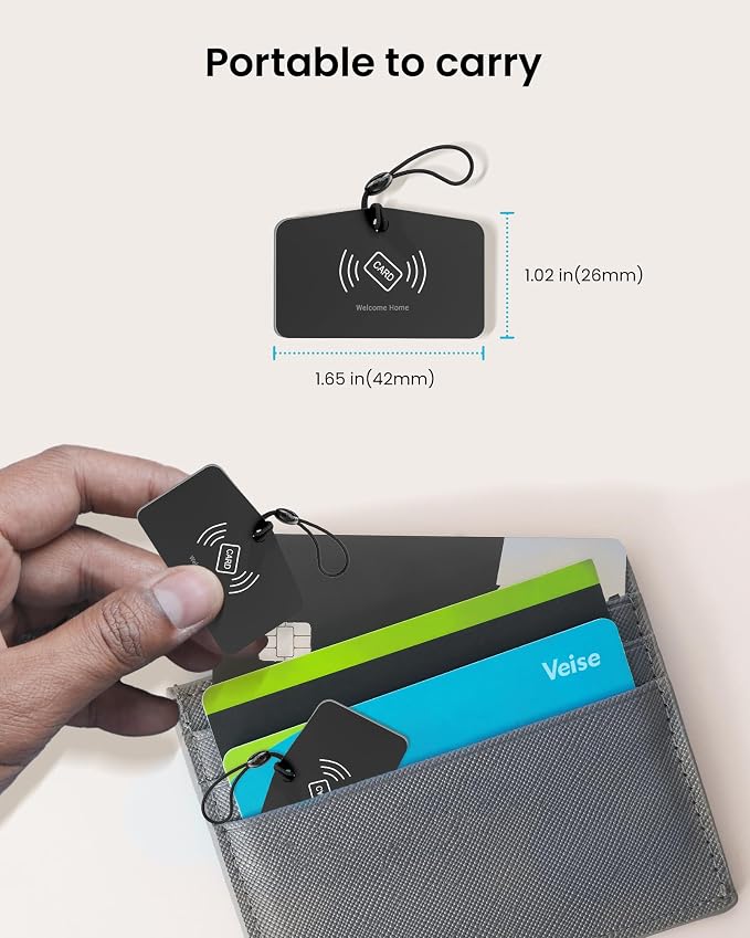 Veise VK01 IC Cards for Smart Lock, 13.56MHz RFID Cards Key Fobs for Keyless - Image 6