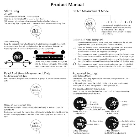 HomeMagician 324 Ft Electronic Digital Tape Measure - Image 6