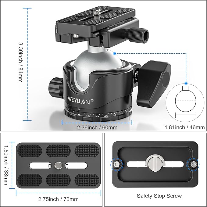 WEYLLAN EH46L Lever Ball Head - Image 7