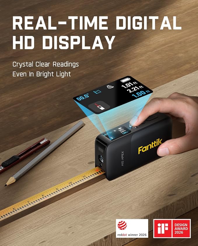 Fanttik A10 Apex 3-in-1 Digital Laser Tape Measure - Image 3