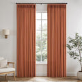 Memory Trained Pinch Pleated Curtains 108 Inches Long, Viral Linen Pinch Pleat by ANRODUO