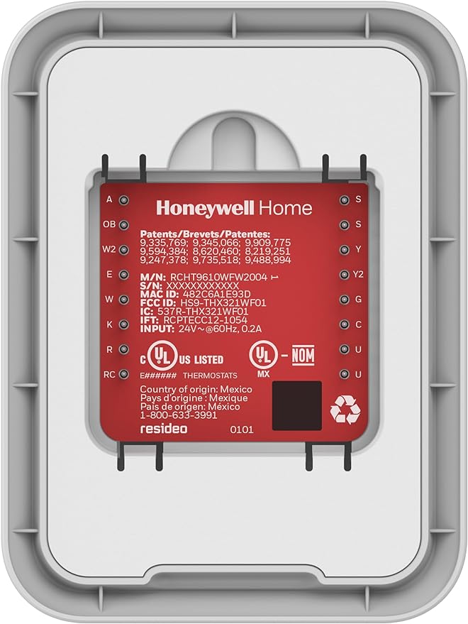 Honeywell Home T9 WIFI Smart Thermostat, Smart Room Sensor Ready, Touchscreen - Image 4