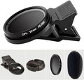 52mm CPL Polarized Phone Camera Lens, Universal Clip On CPL Phone Filter Lens by VLUOO