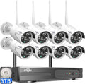 【16CH Expandable】Hiseeu Home Security Camera System, 24/7 Recording, Wired by Hiseeu