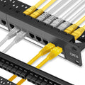 1 Pack 24-Port Cat6 Patch Panel - 10G Ready Rack-Mountable 1U Network Panel by FiberOpticalAccessories