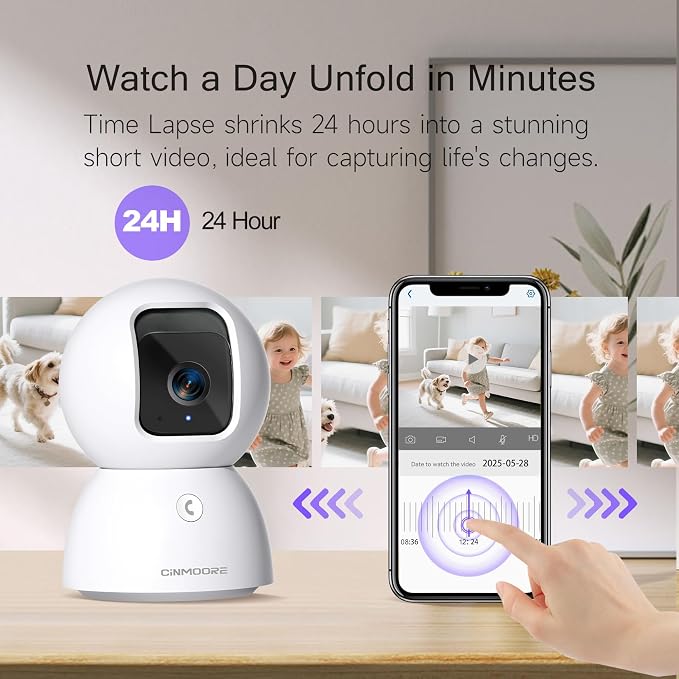 5G Security Camera Indoor 3-Pack, No-Monthly-Fee AI Tracking Facial Recognition - Image 8
