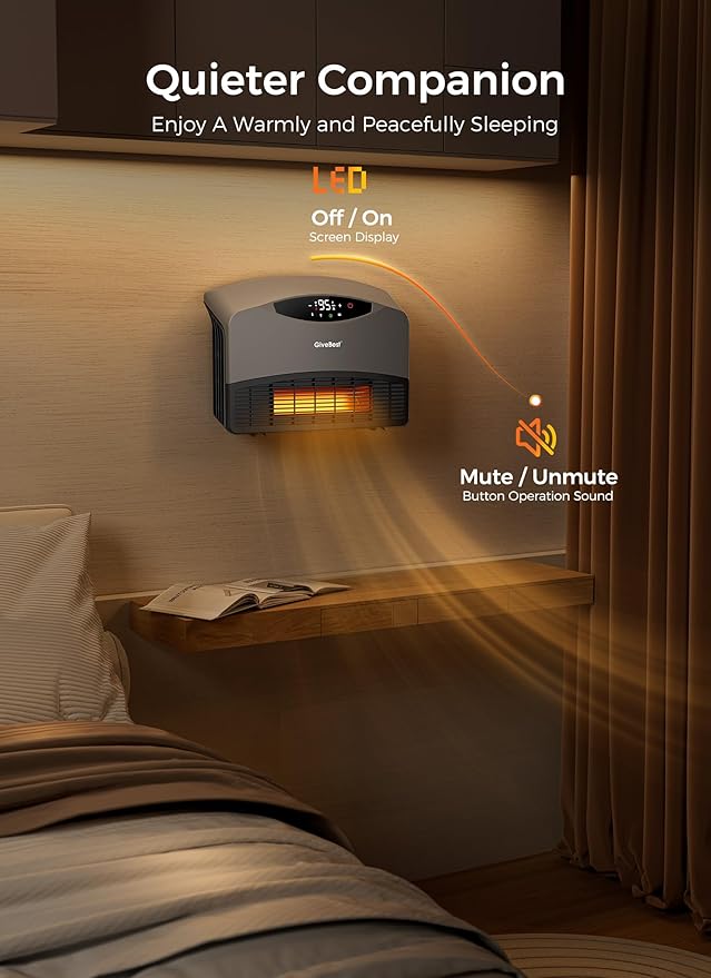 GiveBest Smart Wall Heater for Indoor Use, 1500W Electric Space Heater - Image 6