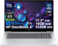 HP OmniBook X AI Laptop 17.3" FHD Touch Intel 8-core Ultra 7 256V 47 AI Tops 16GB RAM 512GB SSD GeForce RTX 4050 Thunderbolt Backlit Wi-Fi7 for Creator Designer Business Professional Win11Pro ICP Hub by HP