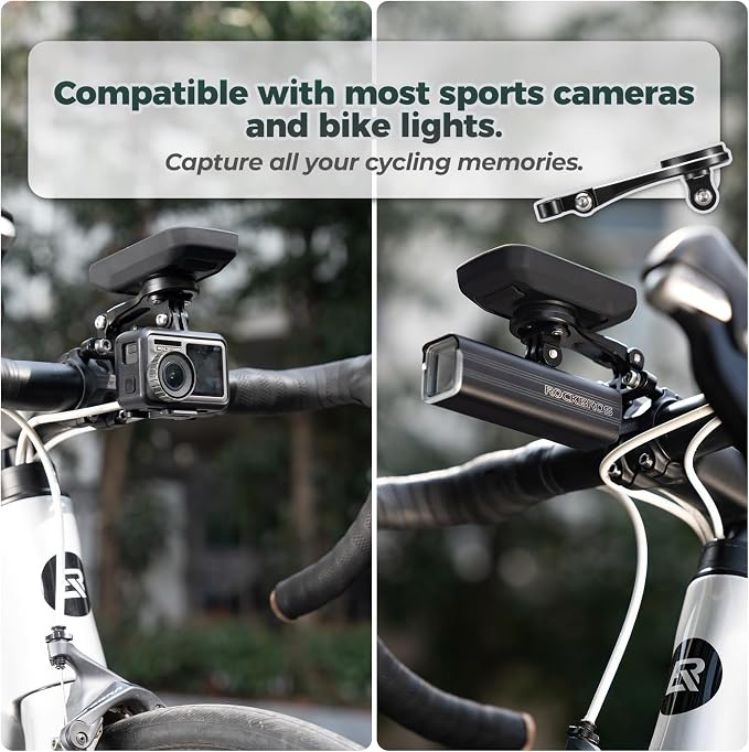ROCKBROS Bike Computer Mount Out-Front Aluminum Integrated Bicycle Cycling - Image 8
