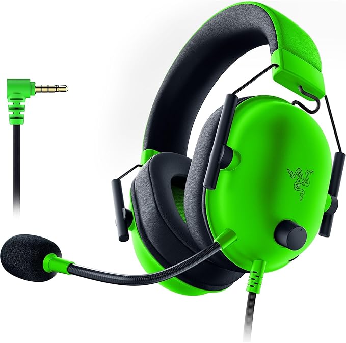 Razer BlackShark V2 X Gaming Headset, 3.5mm Audio Jack, Green by Unknown