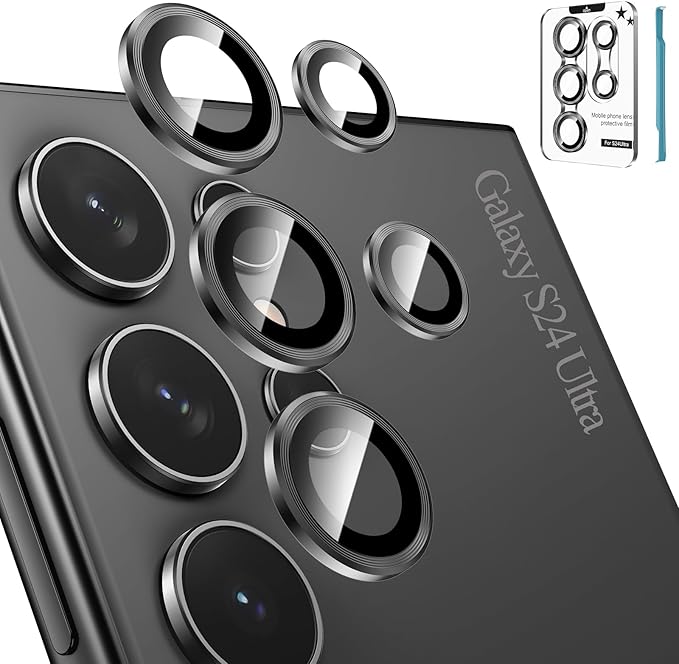 Tensea (3+2PCS for Samsung Galaxy S24 Ultra 5G Camera Lens Protector, 9H by Tensea