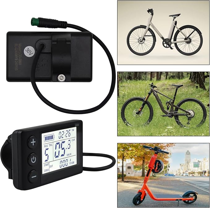 S866 Electric Bicycle LCD Display Meter, 24V 36V 48V Ebike LCD Display Control - Image 6