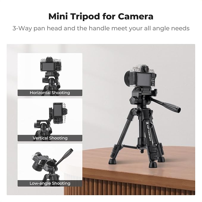 K&F CONCEPT 25" Mini Desk Tripod - Image 3