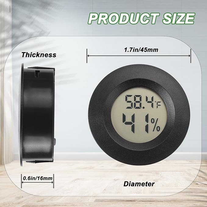 Mini Hygrometer Digital Thermometer Humidity Meter 15 Pack Hygrometer - Image 2