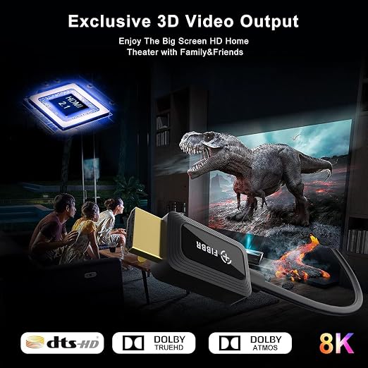 8K Fiber Optic HDMI Cable, 48Gbps Ultra High-Speed HDMI 2.1 Cable 8K@60Hz - Image 6