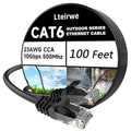 CAT6 Ethernet Cable 100FT 23AWG High Speed 500MHz 10Gbps Transmission Speed by Lteirwe
