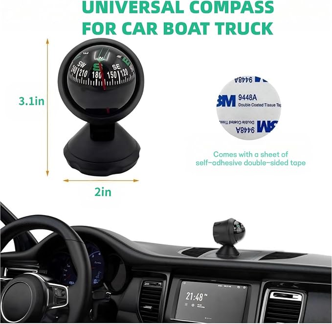 Car Compass, Night Vision Electronic Digital Compass, Direction Guidance - Image 7