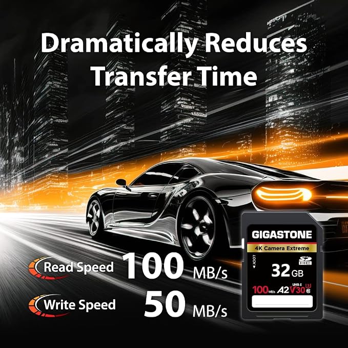 【5-Years Data Recovery】 GIGASTONE 32GB SD Card 5-Pack, 4K Camera Extreme - Image 3