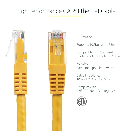 StarTech 3ft CAT6 Ethernet Cable - Image 2