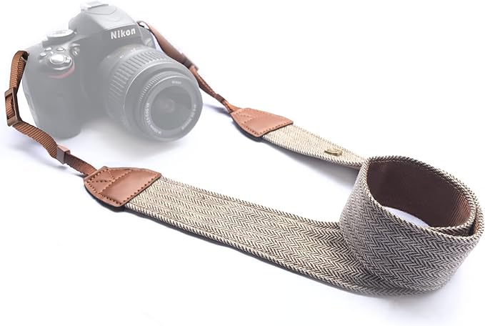 Alled Camera Neck Shoulder Belt Strap, Vintage Soft Camera Straps by Alled