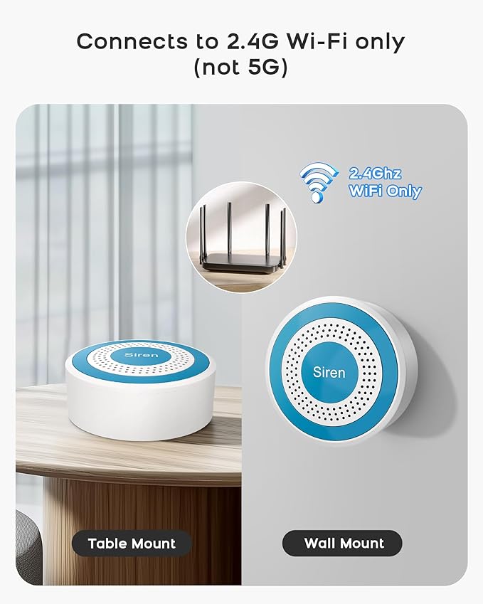 WiFi Door Alarm System, Wireless Alarm System 5 Piece Kit - Image 2