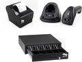Heavy Duty Cash Register Drawer + Thermal Receipt Printer + Barcode Scanner by EOM-POS