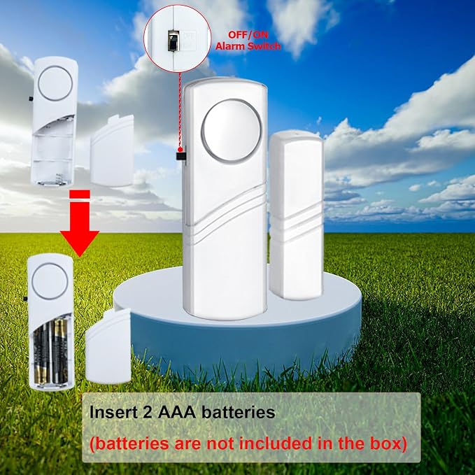 Security Door Window Alarm, 90DB Wireless Sensor Door Window Burglar Alarm - Image 5