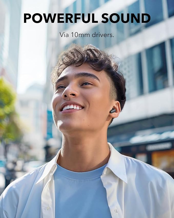 Soundcore P30i by Anker Noise Cancelling Earbuds, Hands-Free Viewing | Strong and Smart Noise Cancelling, Powerful Bass, 45H Playtime, 2-in-1 Case and Phone Stand, IP54, Bluetooth 5.4 - Image 4