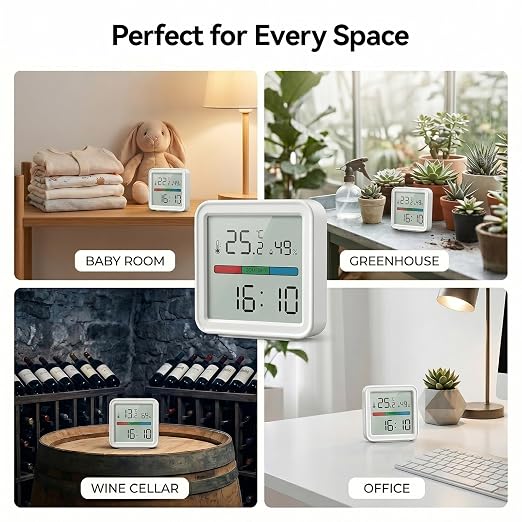 eMylo WiFi Thermometer Hygrometer, Smart Temperature Humidity Sensor - Image 9