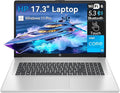 HP 17 Laptop, 17.3" HD+ Large Screen Display, Intel Core i3 8-Core Processor, 8GB RAM, 512GB PCIe NVMe SSD, Wi-Fi 6, Numeric Keypad, Copilot Key, Windows 11 Pro by Unknown