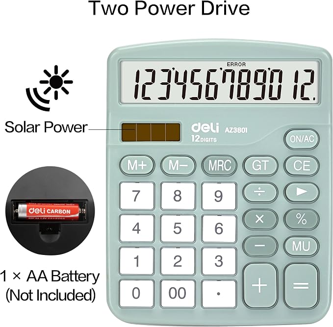 Calculator, Deli Standard Function Desktop Calculators - Image 4