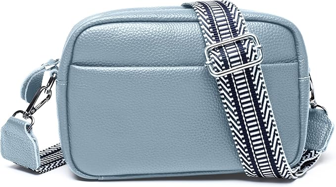 Small Crossbody Bags for Women Genuine Leather, Guitar Strap Shoulder Handbag by Utenwat