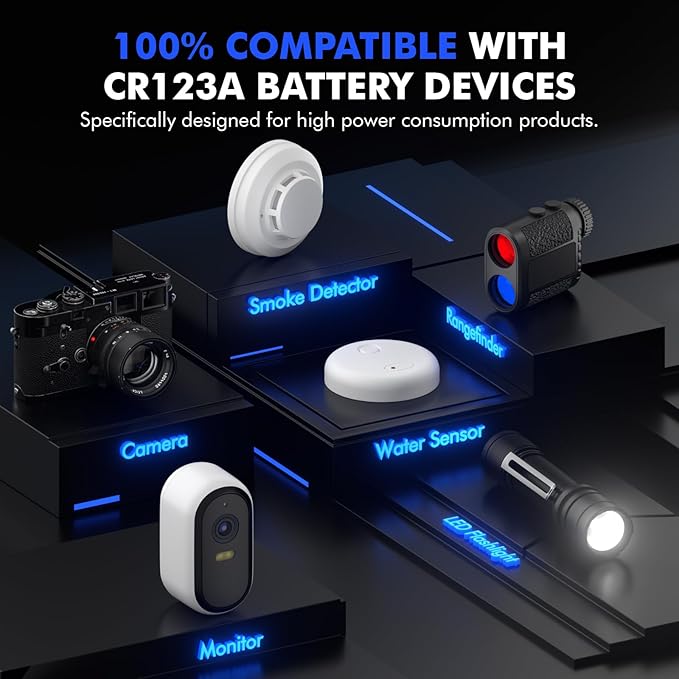 Voniko CR123A Lithium Batteries – Photo Non-Rechargeable Lithium Battery –3 - Image 4