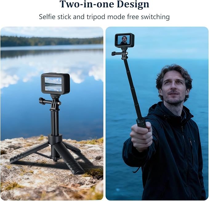 HSU Tripod Stand + Selfie Stick Pole - Image 3
