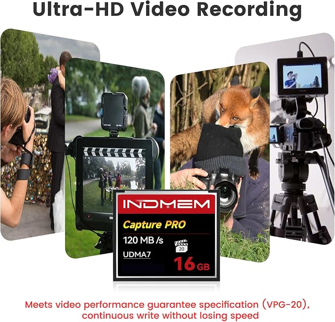 CF Card 16GB, CF Memory Card High Speed UDMA Camera Cards Designed - Image 3