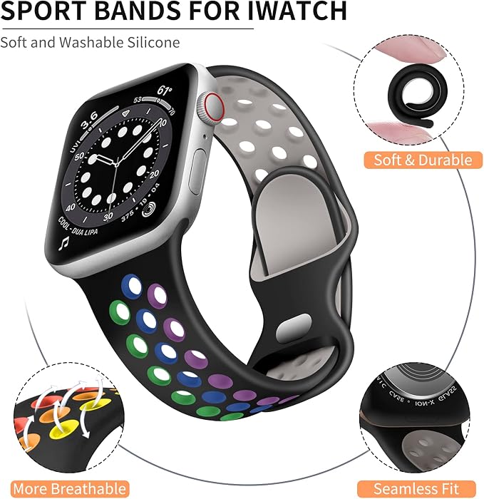 Lerobo Compatible for Apple Watch Band 45mm 44mm 11 10 46mm 42mm 49mm Ultra 3 2 - Image 8