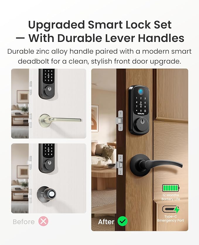DESLOC B200 Fingerprint Smart Lock - Image 2