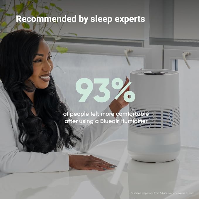 BLUEAIR Premium Smart Humidifier for Large Rooms, Bedrooms, Better Sleep with Evaporative Invisible Mist Tech, Auto Humidify, Easy Top Fill, Smart Control with App, Touchscreen, 3.5L Tank for 48 hours - Image 6