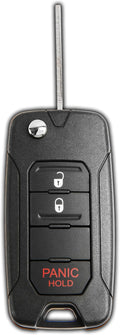 KeylessOption Keyless Entry Remote Control Car Flip Key Blade Fob Uncut Blank by KeylessOption