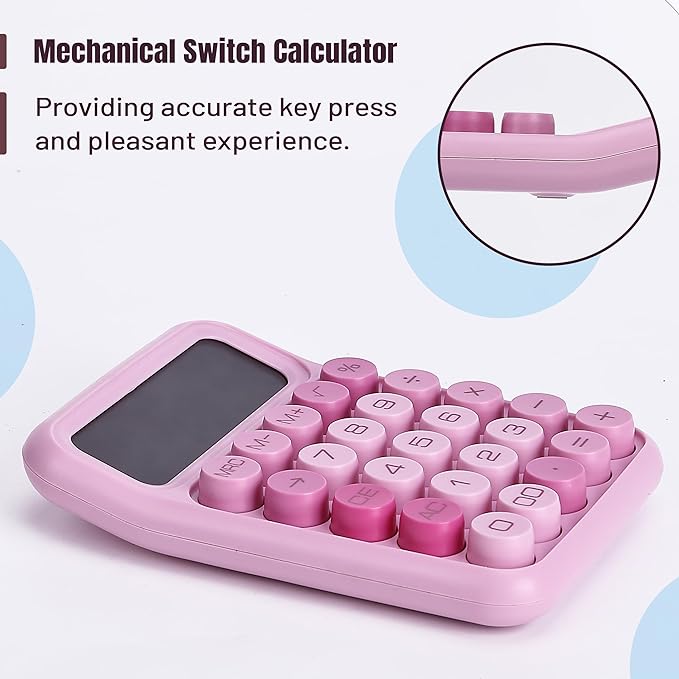 Mr. Pen- Mechanical Switch Calculator, 12 Digit Large LCD Display, Mechanical - Image 3